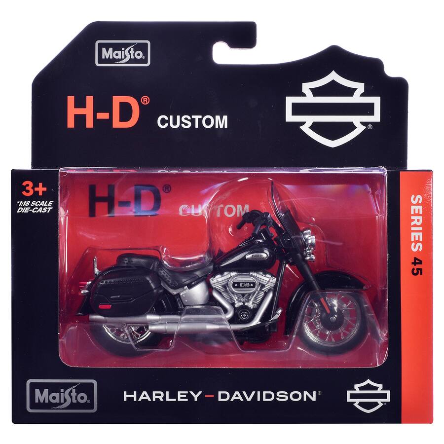 2024 Harley-Davidson Heritage Classic – Black – Maisto 1:18 Series 45 – 31360-45-D