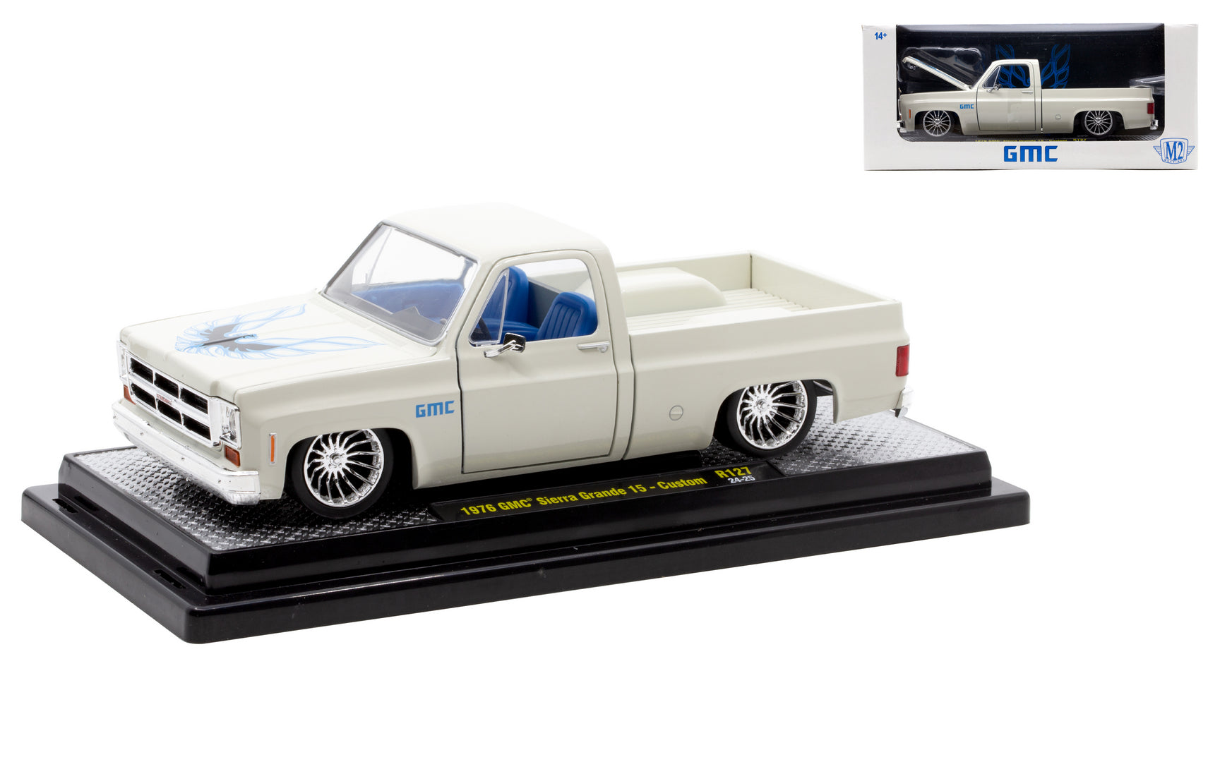 1976 GMC Sierra Grande-White (M2 Release 127-1:24)
