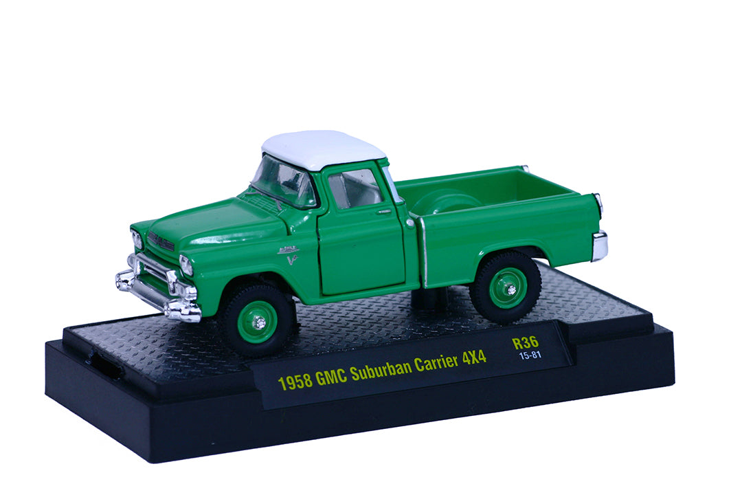 1958 GMC Suburban Carrier 4X4 (M2 Machines-Auto Trucks Release 36)