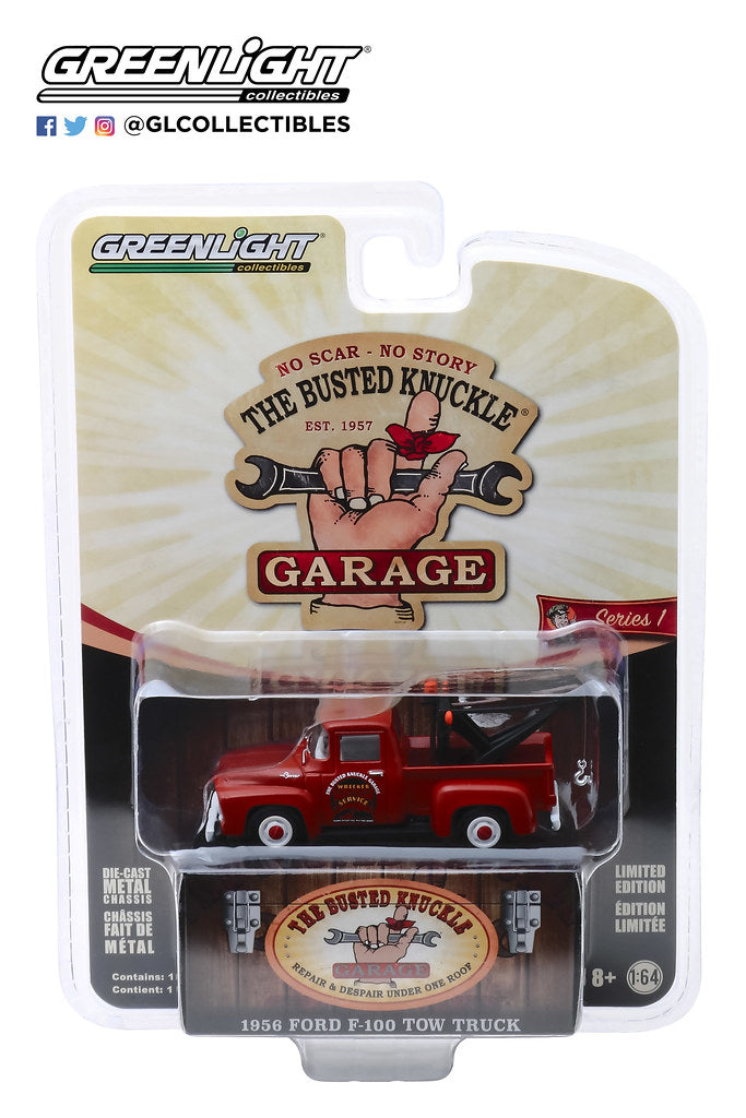 1956 Ford F-100 Tow Truck Red "Wrecker Service"