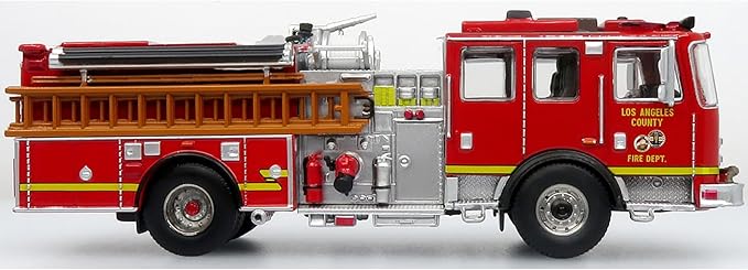 KME Predator Fire Engine Los Angeles County Fire Department 1:64 (Fire Truck) (Limitée 750 mrc)
