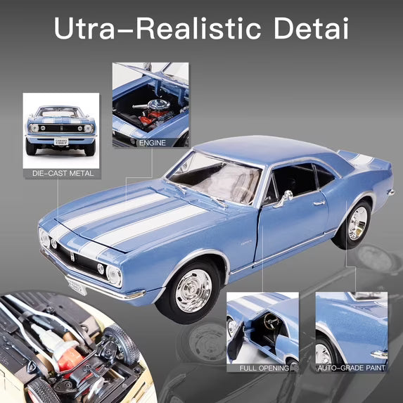Lucky Die Cast 1:18 Chevrolet Camaro Z/28 1967 – Bleu métallisé – 92188-BLUE