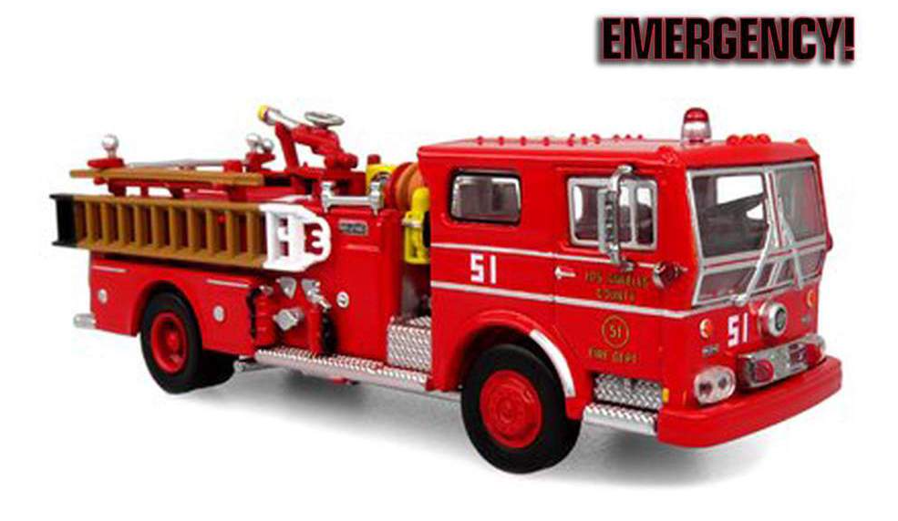 Emergency! 1973 Ward LaFrance Ambassador Fire Truck "Engine 51 - LACOFD (L.A. Co. Fire Dept.)