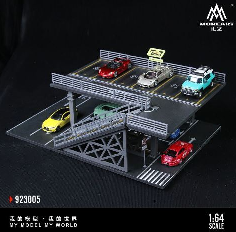 MoreArt Diorama 1:64-STEEL STRUCTURE PLATFORM PARKING SCENE "E Version" MO923005