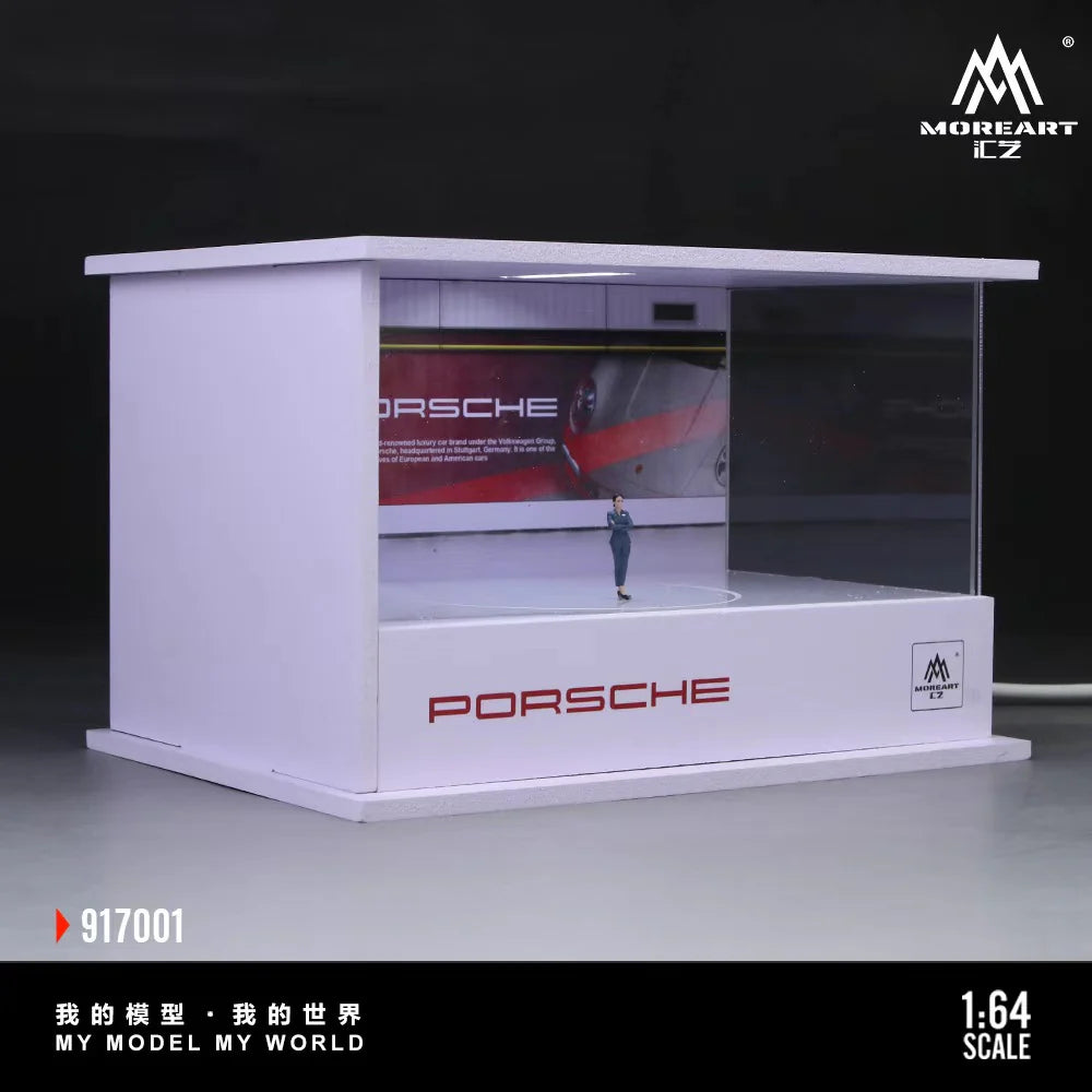 Porsche Turntable Showroom – Scène lumineuse 1:64 MoreArt MO917001