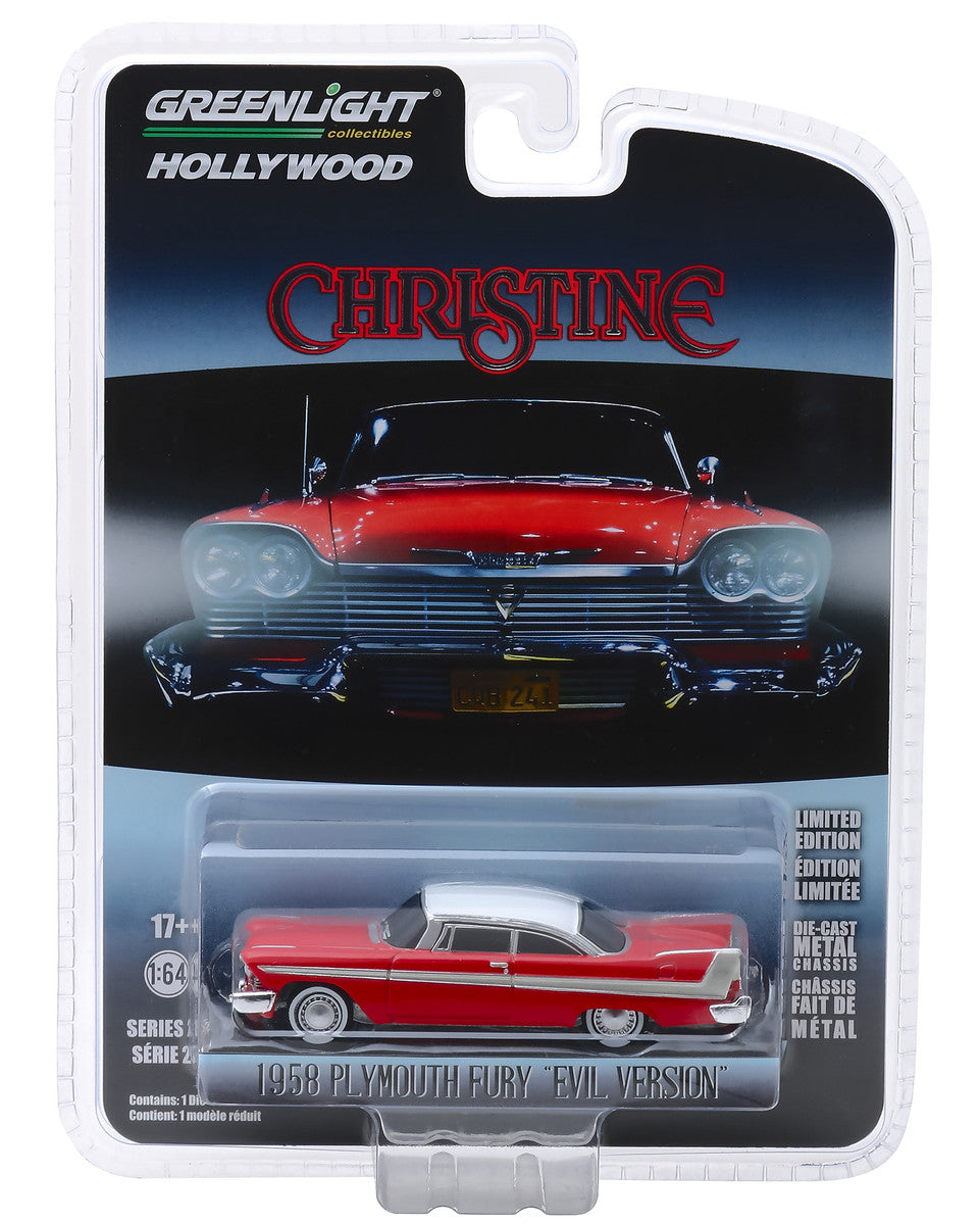 1958 Plymouth Fury Red "Evil Version" (Blacked Out Windows) "Christine" (1983) GL44840-B