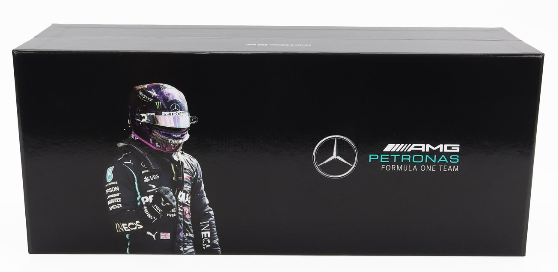 MERCEDES GP- 2020 LEWIS HAMILTON-F1 W11 EQ PERFORMANCE TEAM AMG PETRONAS MOTORSPORT N 44 WORLD CHAMPION WINNER SILVERSTONE BRITISH GP (with front flat tire)
