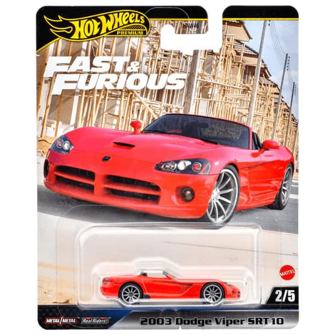 2/5, 2003 Dodge Viper SRT10 (JBL85), Hot Wheels Premium Fast & Furious 2025