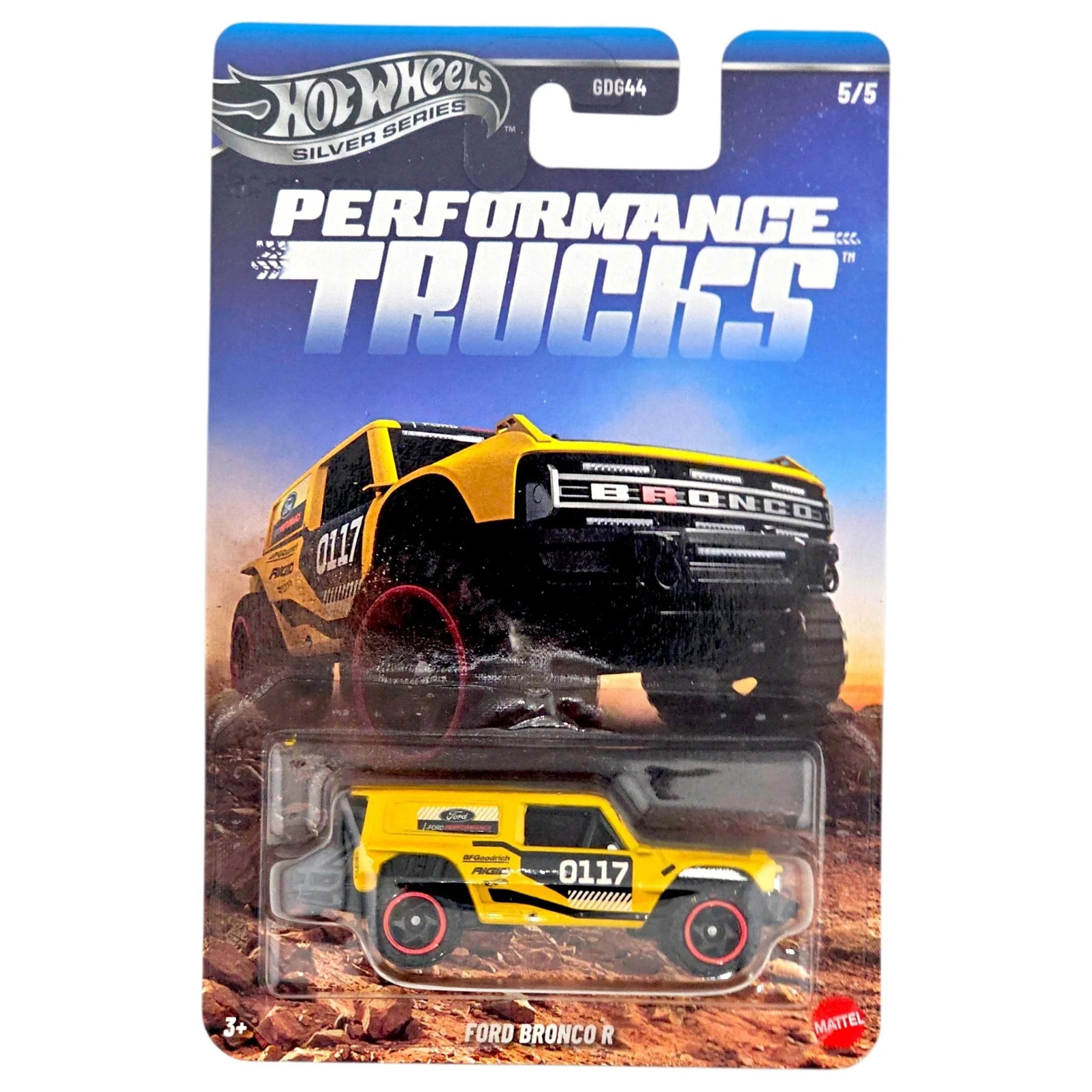 5/5 Ford Bronco R - Hot Wheels Silver Series 2026 Performance Truck Series - JKX75