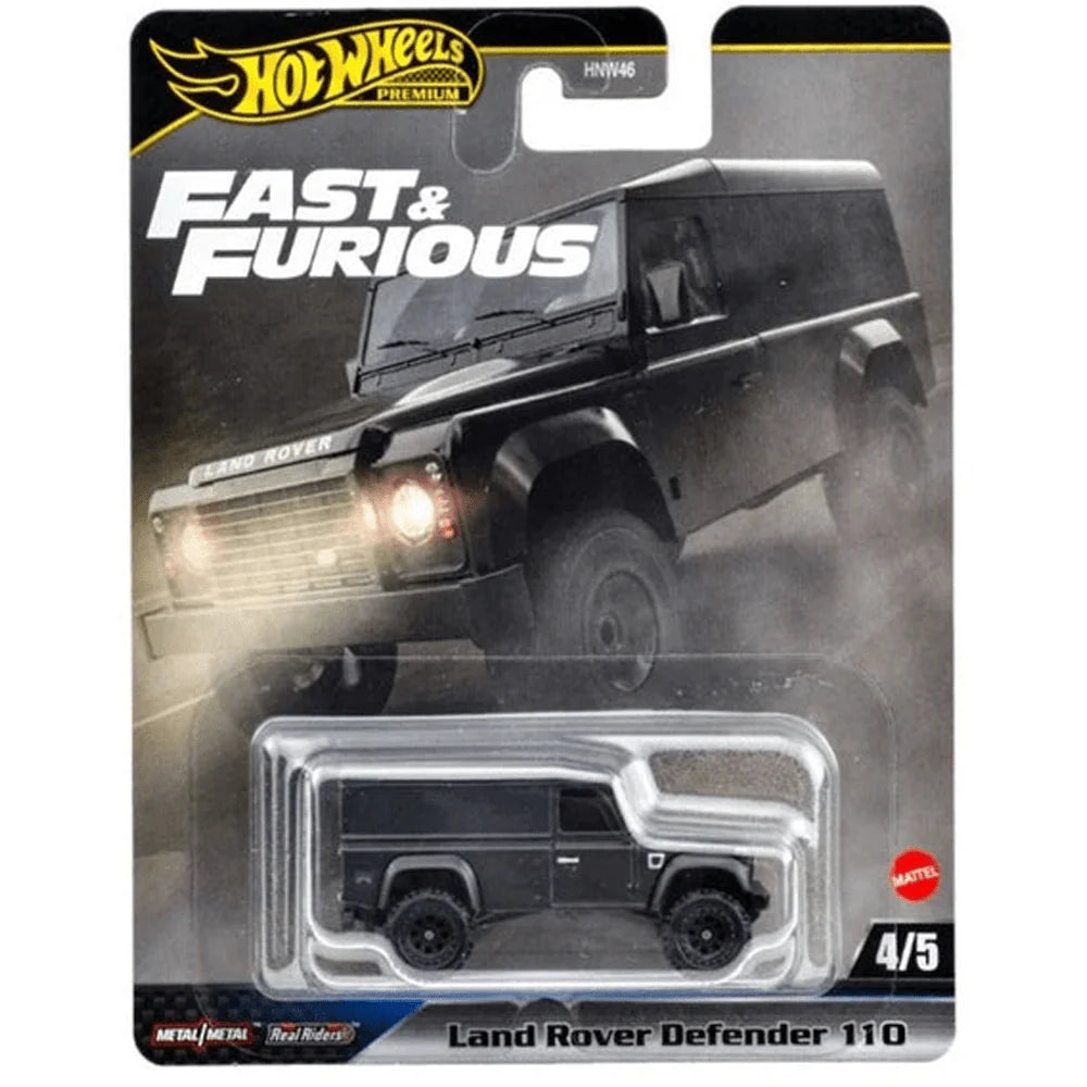 4/5, Land Rover Defender 110 (JBL98), Hot Wheels Premium Fast & Furious 2025