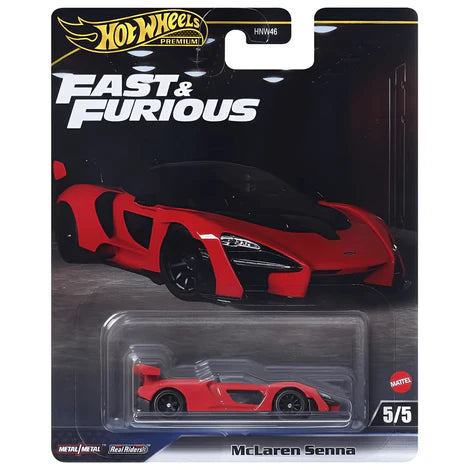 5/5, McLaren Senna (JBL92), Hot Wheels Premium Fast & Furious 2025