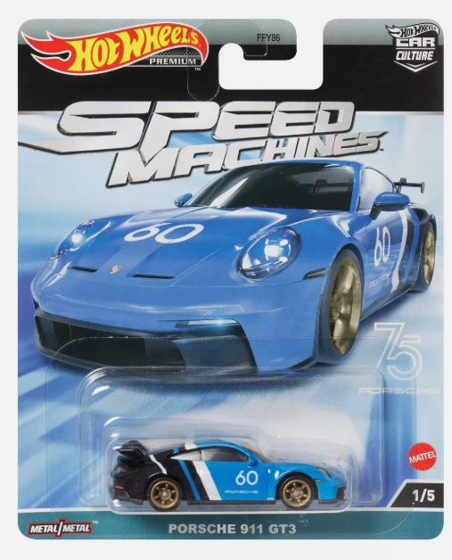 Hot Wheels Premium Car Culture, Speed Machines, 1/5, Porsche 911 GT3