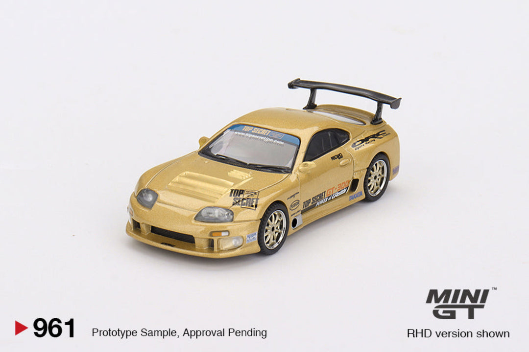 MINI GT-TOYOTA SUPRA (A80) TOP SECRET GT-300 TOP SECRET GOLD MGT00961