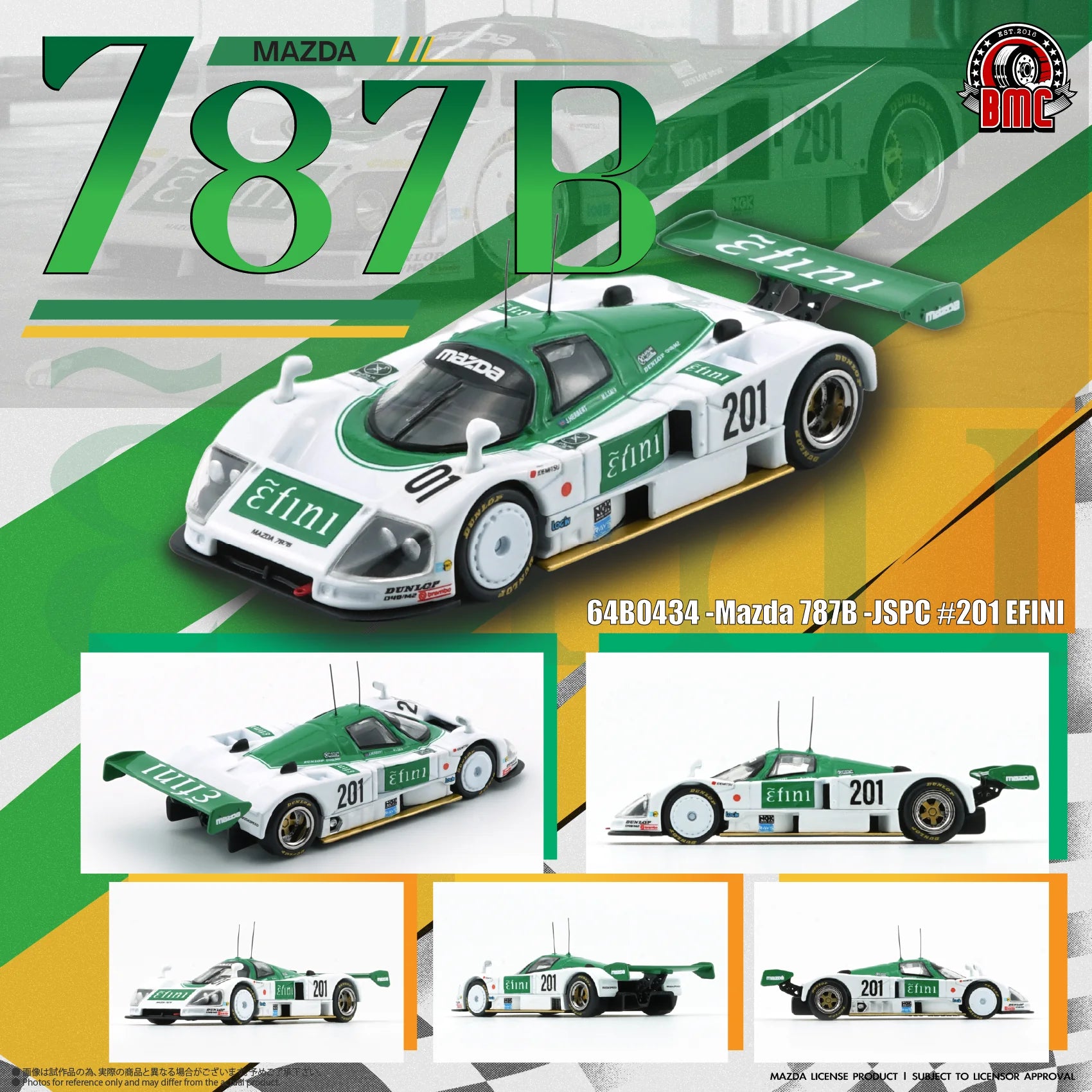 BM CREATIONS 1/64 - Mazda 787B - JSPC