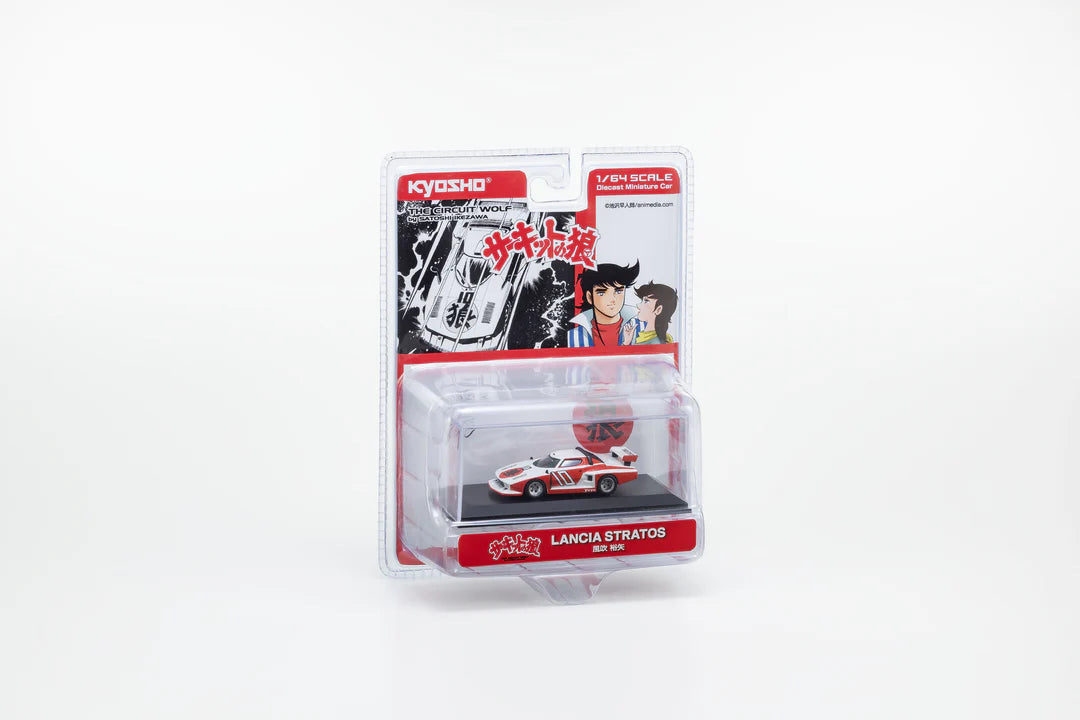 KYOSHO 1:64-Red-Circuit Wolf LANCIA STRATOS GR.5