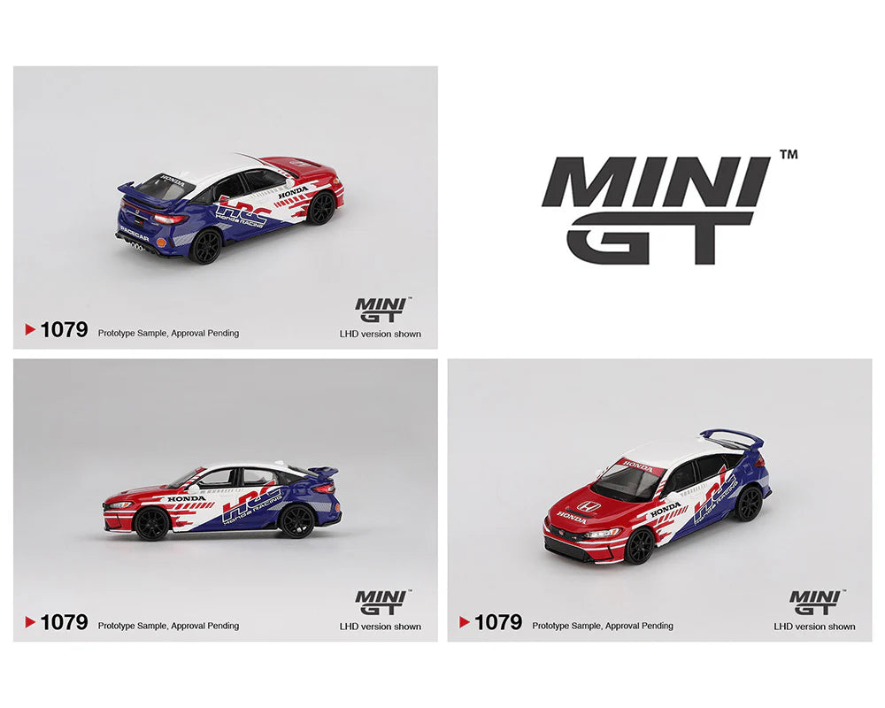 MINI GT- Honda Civic TYPE R 2024 Pace Car HRC (MGT01079-BL)