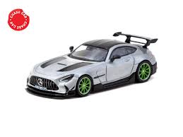 CHASE CAR Mercedes-Benz AMG GT Black Series Raw with Green Wheels - Tarmac Works 1:64 - T64G-042-GR-MIJO-CHASE