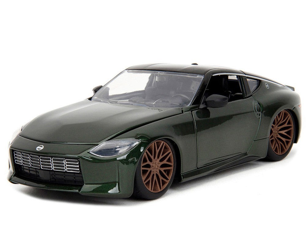 2023 Nissan Z Dark Green Metallic with Black Top "Fast X" (2023) Movie "Fast & Furious"