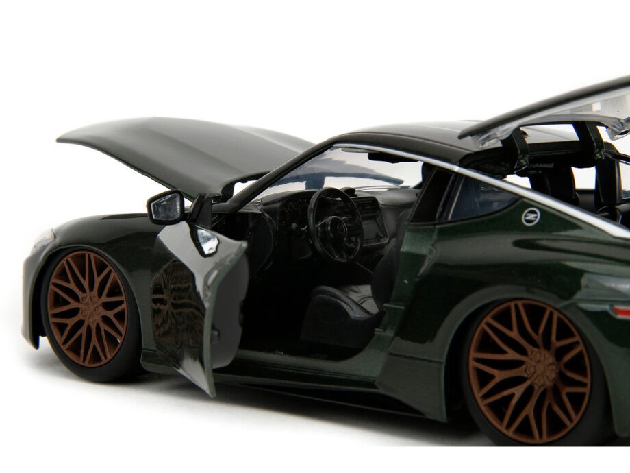 2023 Nissan Z Dark Green Metallic with Black Top "Fast X" (2023) Movie "Fast & Furious"