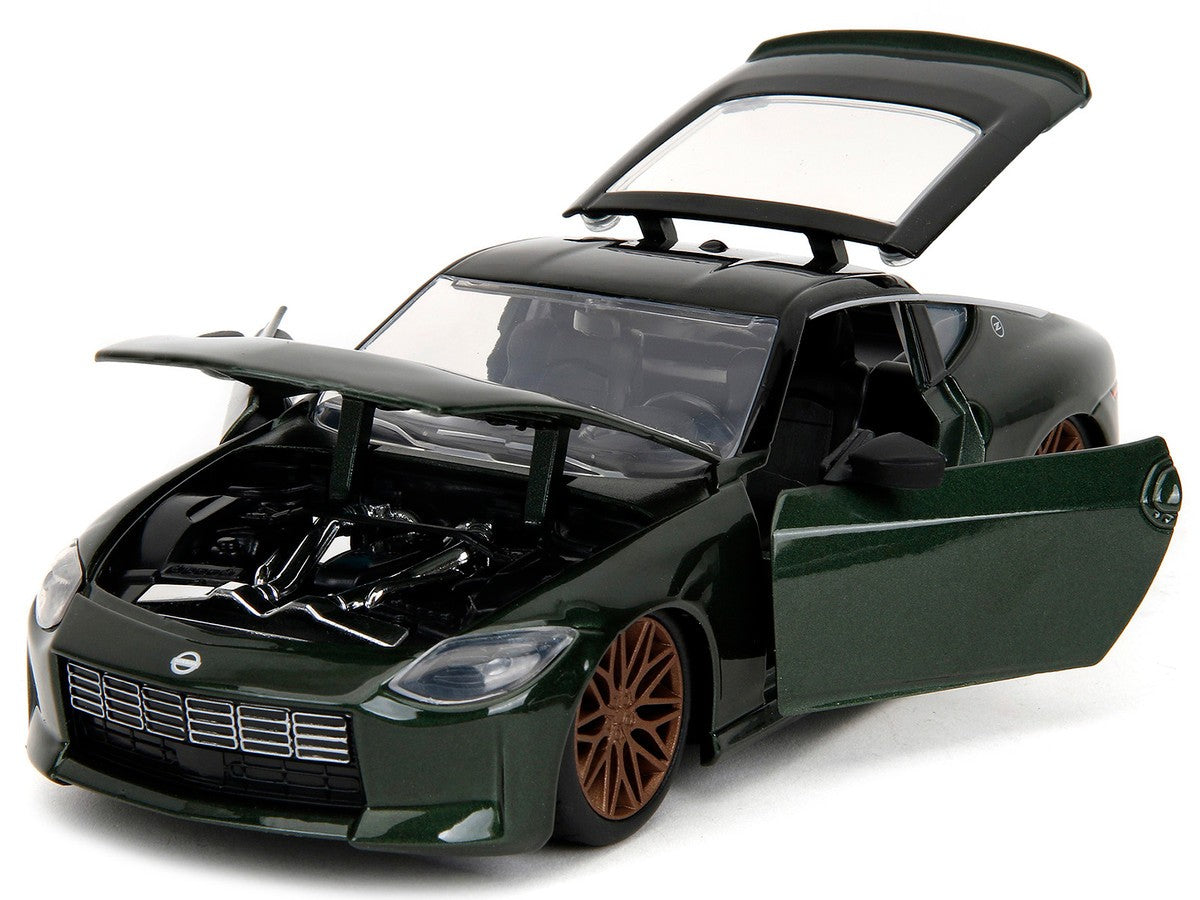 2023 Nissan Z Dark Green Metallic with Black Top "Fast X" (2023) Movie "Fast & Furious"