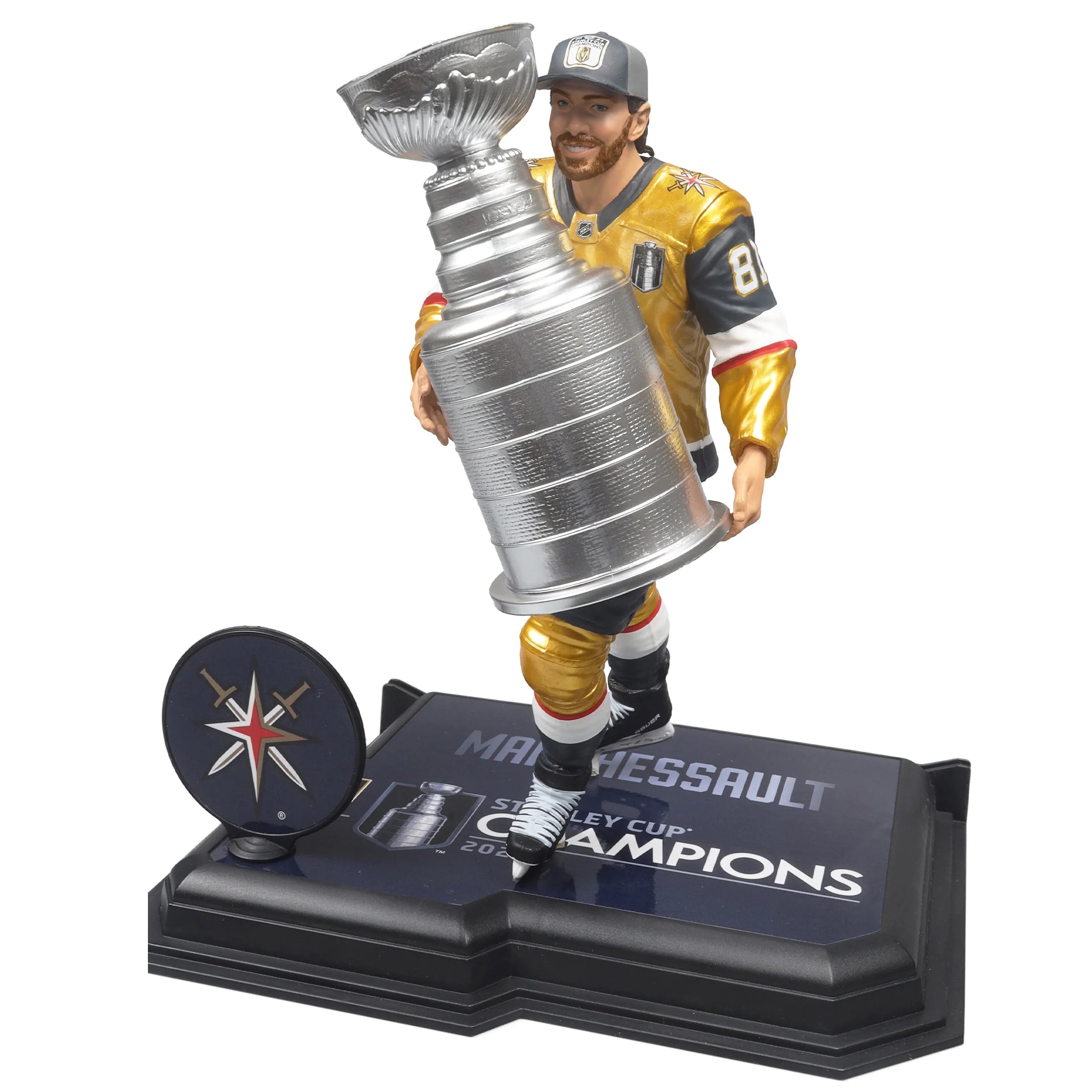 JONATHAN MARCHESSAULT LAS VEGAS GOLDEN KNIGHTS NHL MCFARLANE TOYS CONN SMYTHE TROPHY & STANLEY CUP LEGACY SERIES 7" ACTION FIGURE