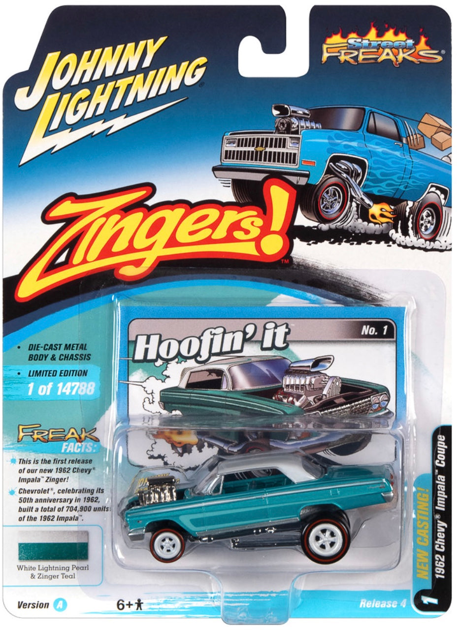 1962 Chevrolet Impala Coupe Metallic Teal et Pearl White - Zinger - JLSF022-4A-1