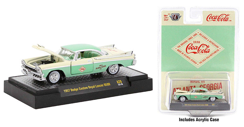 1957 Dogde Custom Royal Lancer D500, Coca-Cola, (Échelle-Scale 1:64)