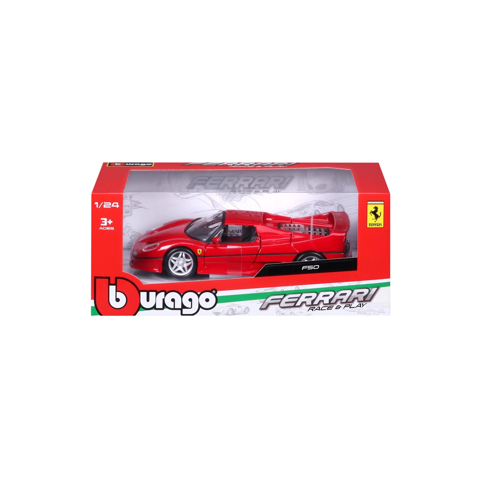 Bburago 1:24 Ferrari F50 – Red – Ferrari Race & Play
