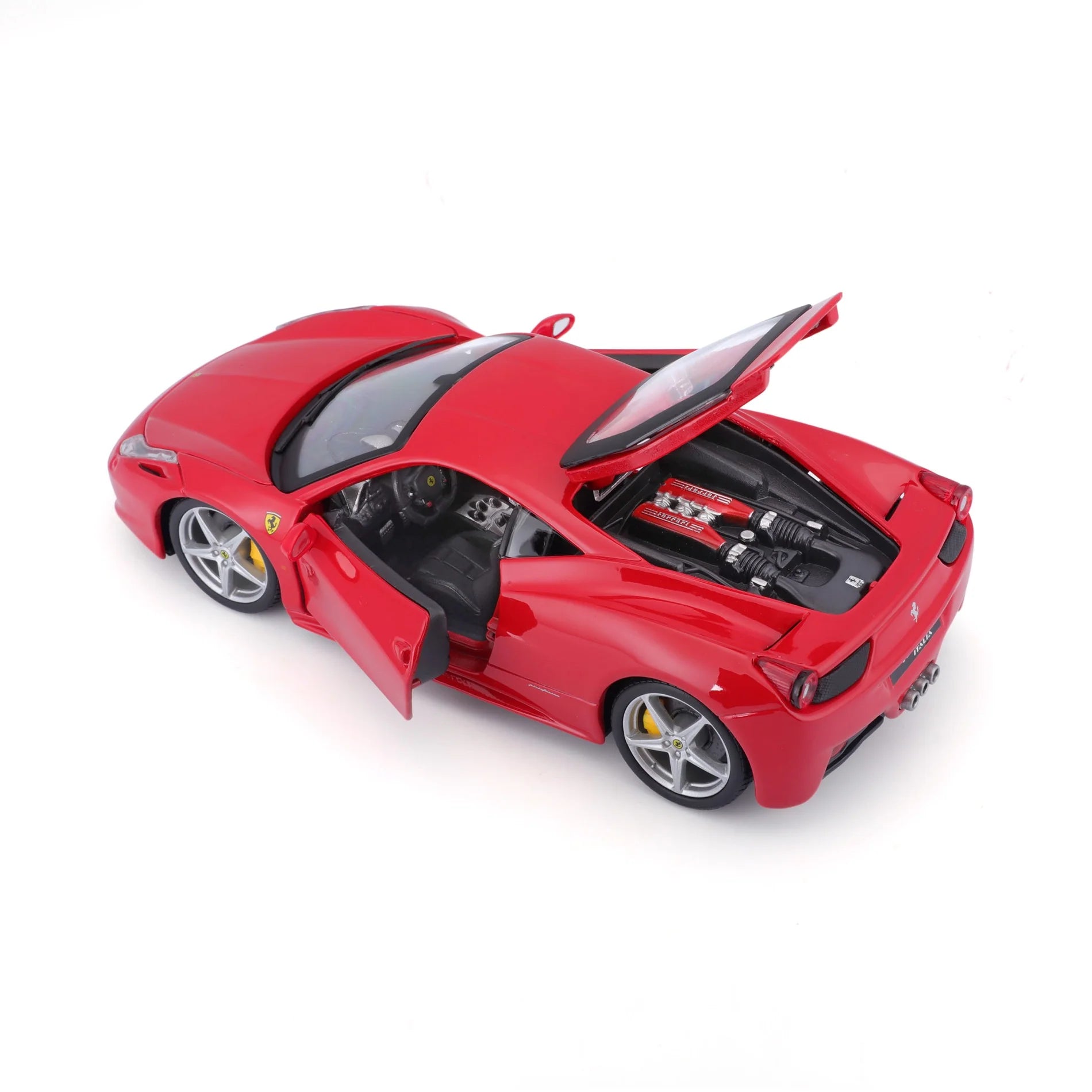 Bburago-1:24- Ferrari 458 Italia, rossa
