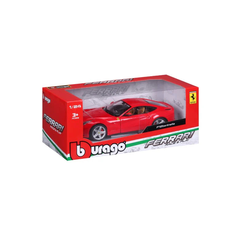 Bburago-1:24 Ferrari LaFerrari -- Red -- Race & Play