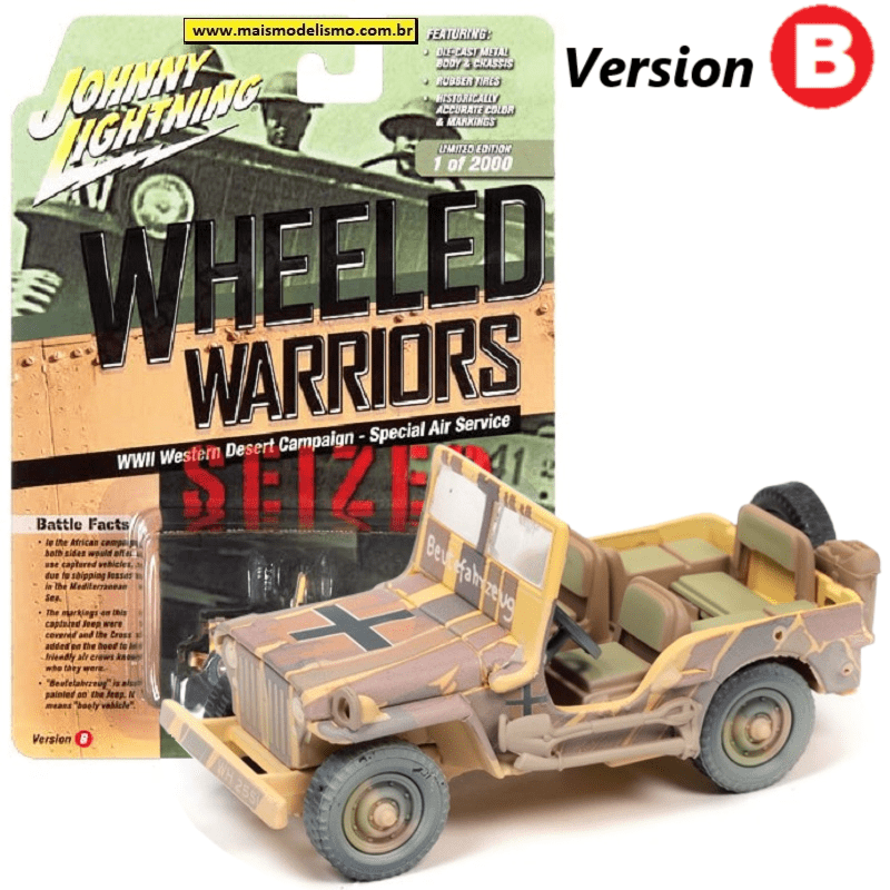 WWII Willys MB Jeep camouflage tan - JLML006-1B-4