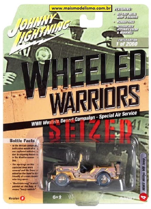 WWII Willys MB Jeep camouflage tan - JLML006-1B-4