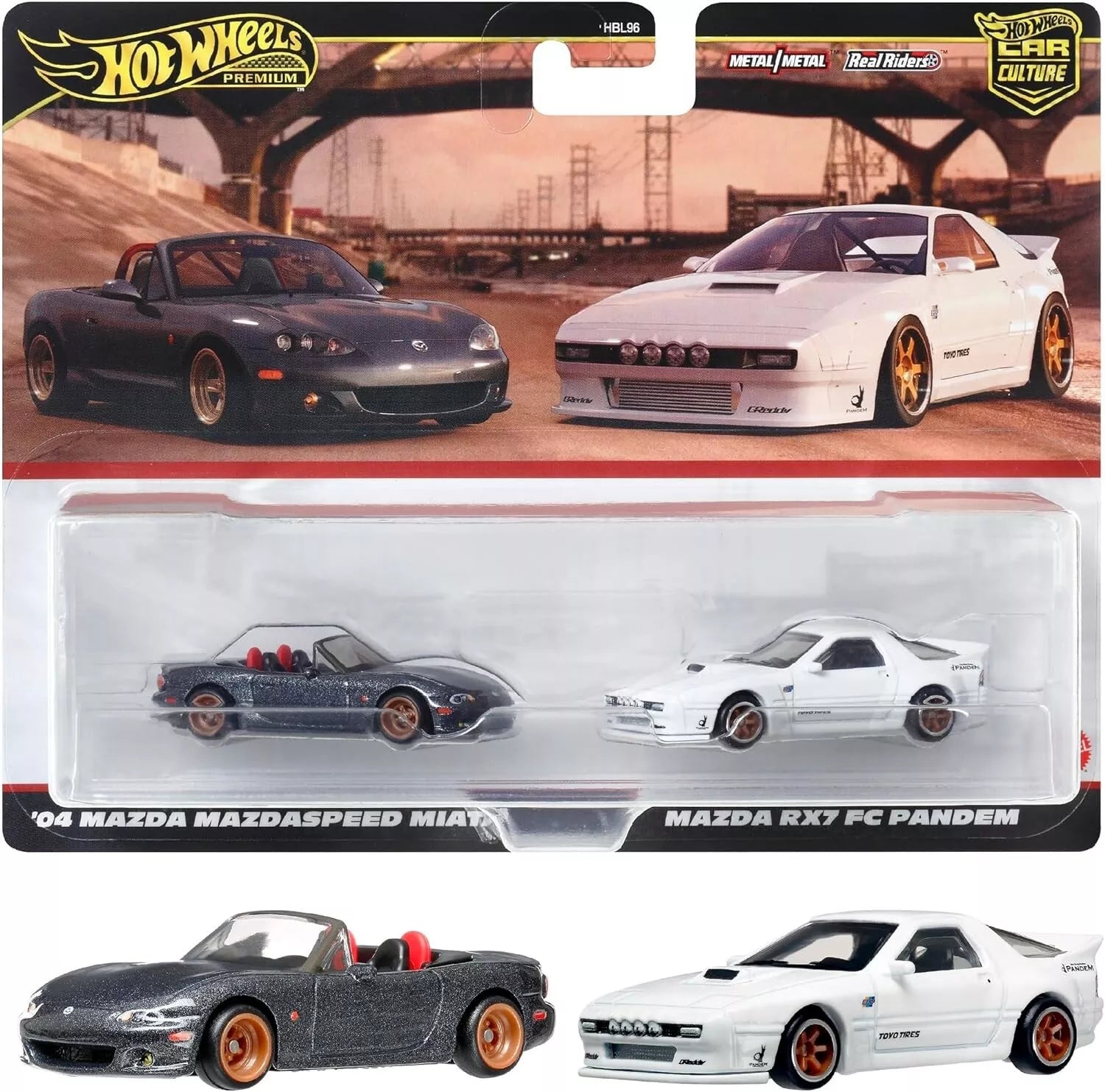 Hot Wheels Premium 2 Pack Mazda RX7 FC Pandem / &