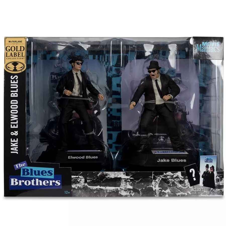 Jake & Elwood (Movie Maniacs: The Blues Brothers) 6" Posed Figures 2-Pack Gold Label