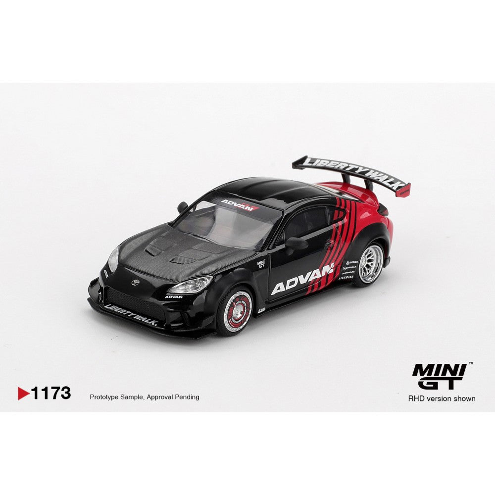 MINI GT-TOYOTA GR86 LB NATION ADVAN (RHD) MGT01173-BL