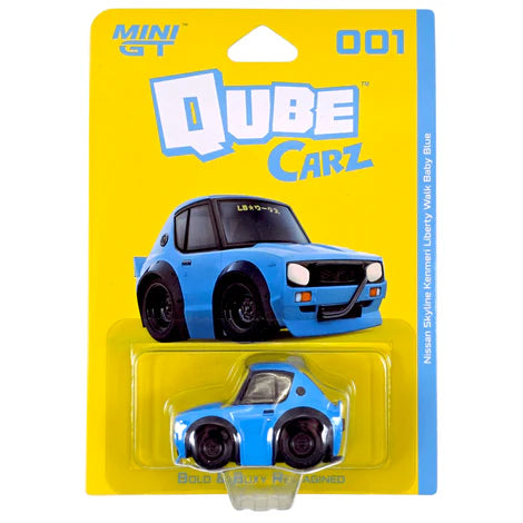 Mini GT - Nissan Skyline Kenmeri Liberty Walk Baby Blue - 2025 QubeCarz Series QZ00101-BL
