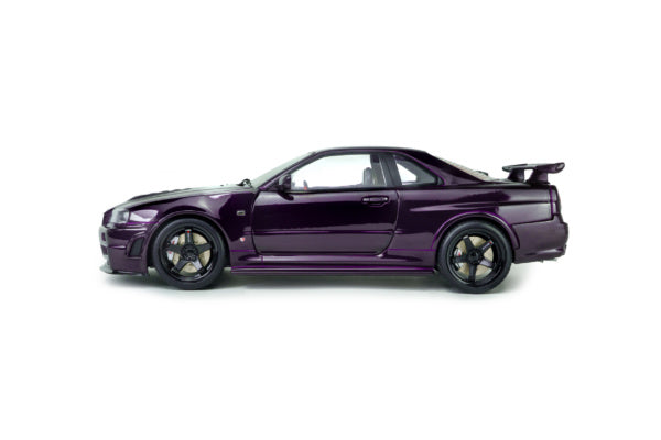 Solido 1:18 Nissan Skyline GT-R (BNR34) Z-Tune 1999 – Violet Midnight Purple – S1804311