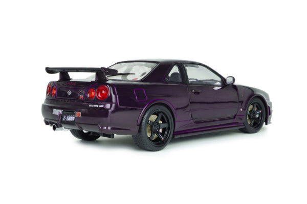 Solido 1:18 Nissan Skyline GT-R (BNR34) Z-Tune 1999 – Violet Midnight Purple – S1804311