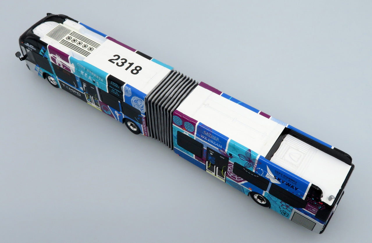 New Flyer Articulated Xcelsior XN60 5 Door Bus AC Transit Tempo