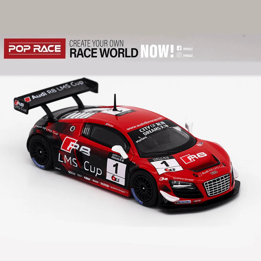 POPRACE 1/64-Audi R8 LMS - No.1 Macau Cup 2013 E.Mortara- PR64-R8UL-13MGC01