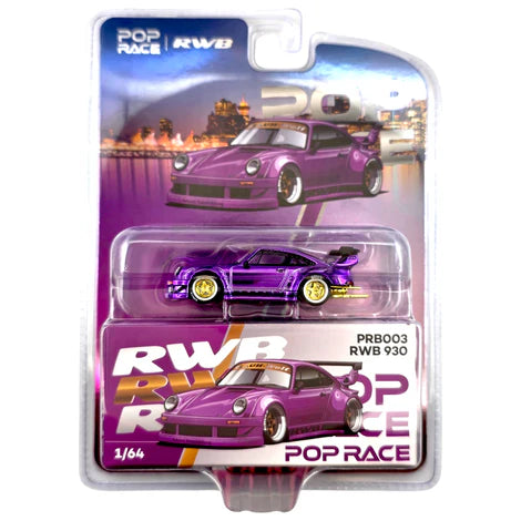 POPRACE 1/64-RWB 930 Purple Chrome - Vancouver 2026 Edition PRB003