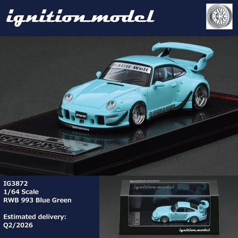 (PRE-ORDER 2026) Ignition Model 1/64 - RWB 993 - Blue / Green IG3872