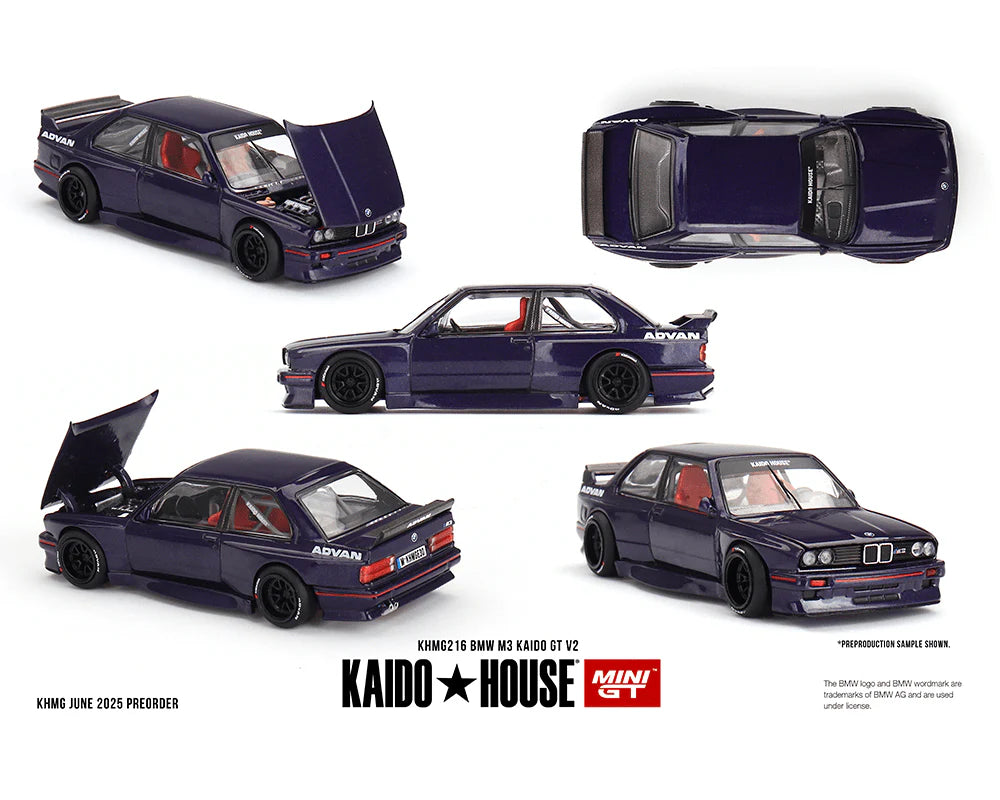 Kaido House x Mini GT - BMW M3 Kaido GT V2 - Purple (KHMG216