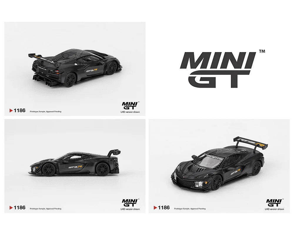 MINI GT-Nissan LB- Chevrolet Corvette Z06 GT3.R Road America Test car – Black MGT01186-BL