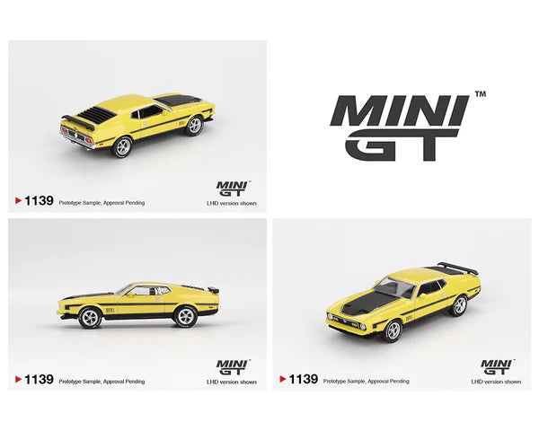 MINI GT-Ford Mustang Mach1 – Grabber Yellow MGT01139-BL