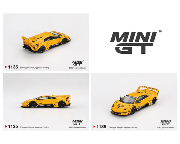 MINI GT-Silhouette WORKS MURCIELAGO GT Evo – Yellow MGT01135-BL