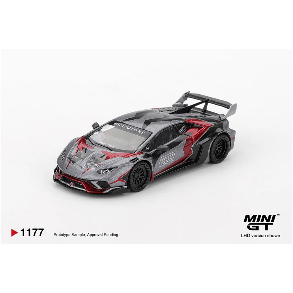 MINI GT-LB★WORKS Lamborghini Huracán GT RONIN – Grey MGT01177-BL