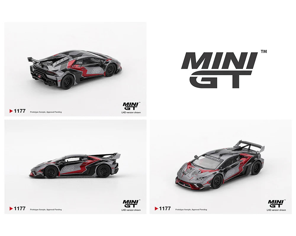 MINI GT-LB★WORKS Lamborghini Huracán GT RONIN – Grey MGT01177-BL