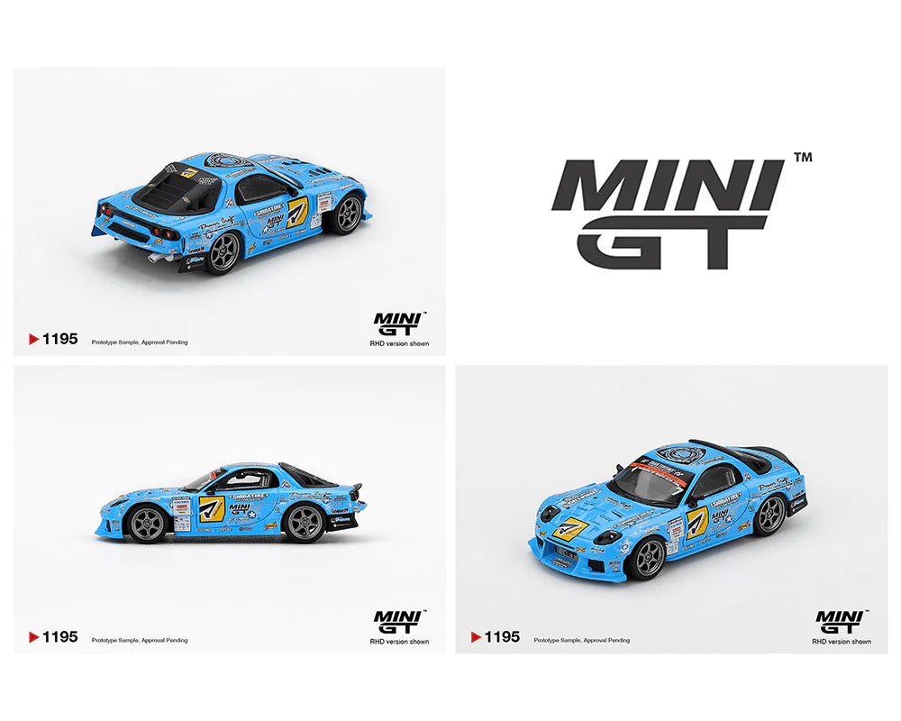 Mini GT-Mazda RX-7 RE-Amemiya 2025 D1GP – Blue MGT01195-BL