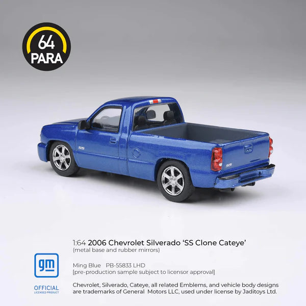 PARA64- 2006 Chevrolet Silverado Single Cab Ming Blue PB-55833